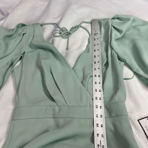 J. Crew‎ Dusty Shale Green Felicity Long Gown Dress Style b6547 Sz 00 NWT - Picture 10 of 16